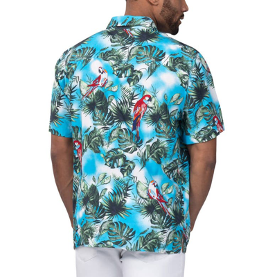 Shop Margaritaville Light Blue Kyle Busch Jungle Parrot Party Button-up Shirt