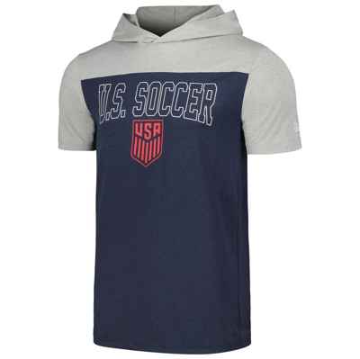 Shop 5th And Ocean By New Era 5th & Ocean By New Era Navy Usmnt Active Short Sleeve Hoodie T-shirt
