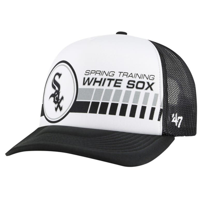 Shop 47 '  White/black Chicago White Sox 2024 Spring Training Foam Trucker Adjustable Hat