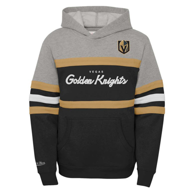 Shop Mitchell & Ness Youth Black Vegas Golden Knights Head Coach Pullover Hoodie