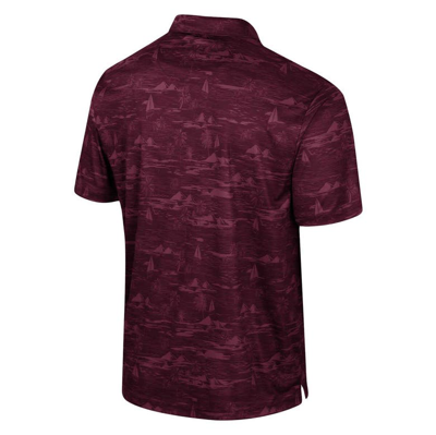 Shop Colosseum Maroon Mississippi State Bulldogs Daly Print Polo