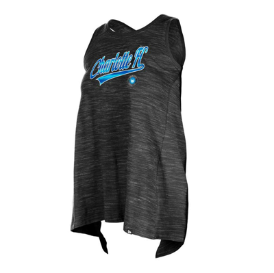 Shop 5th And Ocean By New Era 5th & Ocean By New Era Black Charlotte Fc Athletic Cross Back Tank Top