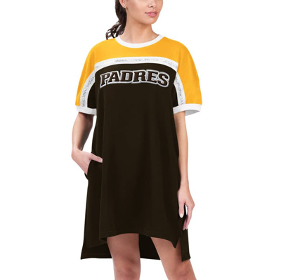 Shop G-iii 4her By Carl Banks Brown/gold San Diego Padres Circus Catch Sneaker Dress