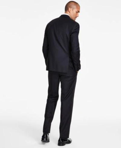 Michael Kors Mens Classic Fit Stretch Black Solid Tuxedo Separates In Black