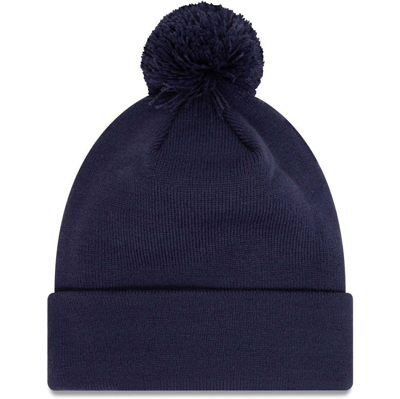 Shop New Era Navy Tottenham Hotspur Iridescent Cuffed Knit Hat With Pom