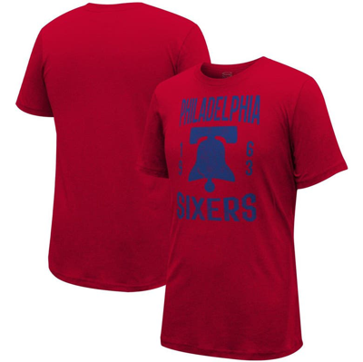 Shop Stadium Essentials Unisex   Red Philadelphia 76ers City Year T-shirt