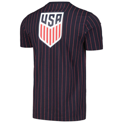 Shop 5th And Ocean By New Era 5th & Ocean By New Era Navy Usmnt Throwback Pinstripe T-shirt