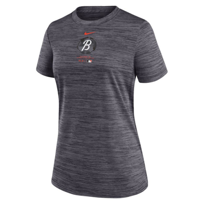 Shop Nike Charcoal Baltimore Orioles City Connect Practice Velocity T-shirt