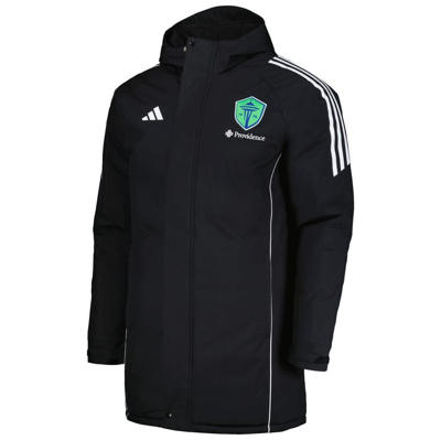 Shop Adidas Originals Adidas Black Seattle Sounders Fc Tiro 24 Full-zip Hoodie Winter Parka