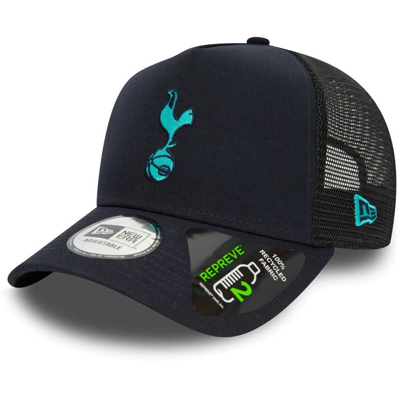 Shop New Era Navy Tottenham Hotspur Essential Repreve 9forty Trucker Adjustable Hat