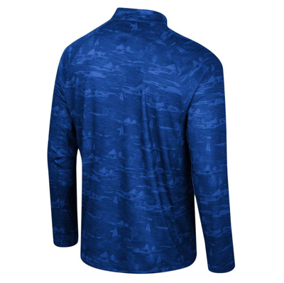 Shop Colosseum Blue Ucla Bruins Carson Raglan Quarter-zip Jacket