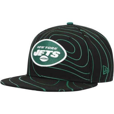 Shop New Era Black New York Jets Geo 59fifty Fitted Hat