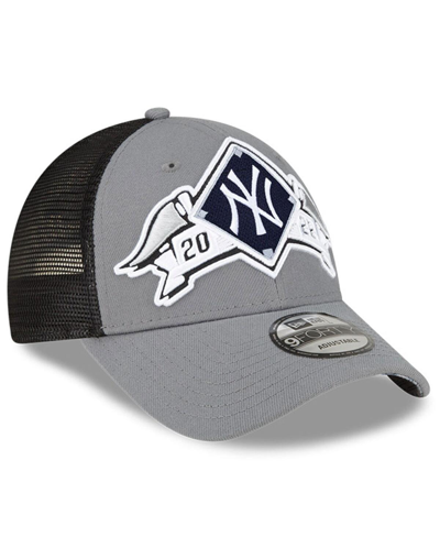 New Era Gray New York Yankees 2022 Division Series Winner Locker Room 9forty Snapback Hat In Gray