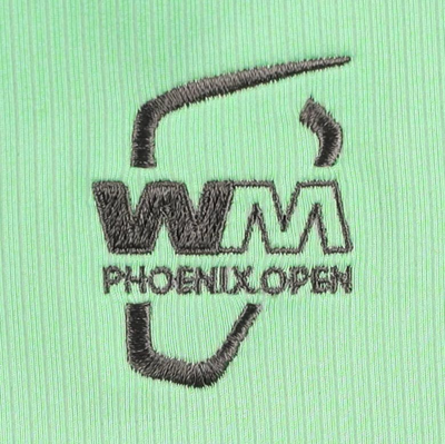 Shop Under Armour Green Wm Phoenix Open Playoff 3.0 Pin Stripe Jacquard Sleeveless Polo