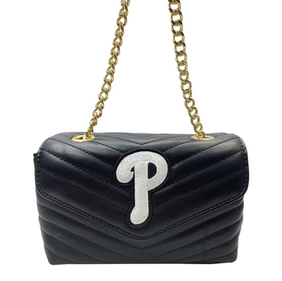 Shop Cuce Philadelphia Phillies Quilted Crossbody Purse In Black