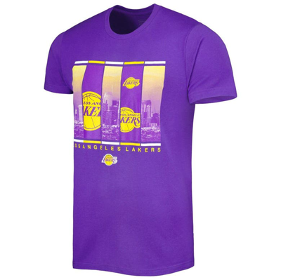 Shop Stadium Essentials Purple Los Angeles Lakers City Skyline T-shirt