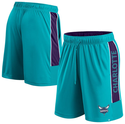Shop Fanatics Branded Teal Charlotte Hornets Game Winner Defender Shorts