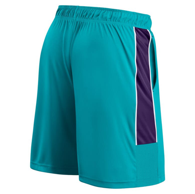 Shop Fanatics Branded Teal Charlotte Hornets Game Winner Defender Shorts