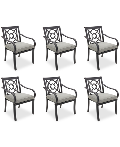 Shop Agio St Croix Outdoor 6-pc Dining Chair Bundle Set In Oyster Light Grey
