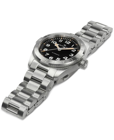 Hamilton Women's Swiss Automatic Khaki Field Expedition Stainless Steel Bracelet Watch 37mm In Silver