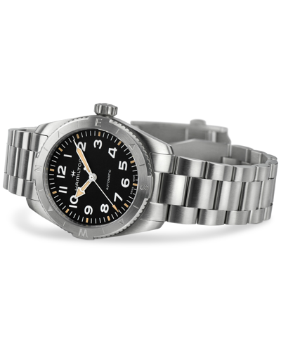 Hamilton Women's Swiss Automatic Khaki Field Expedition Stainless Steel Bracelet Watch 37mm In Silver