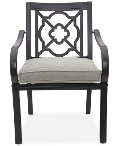 Shop Agio St Croix Outdoor Dining Chair In Oyster Light Grey