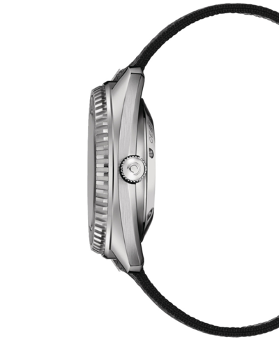 Certina Men's Swiss Automatic Ds Ph1000m Powermatic 80 Black Synthetic Strap Watch 44mm In Black