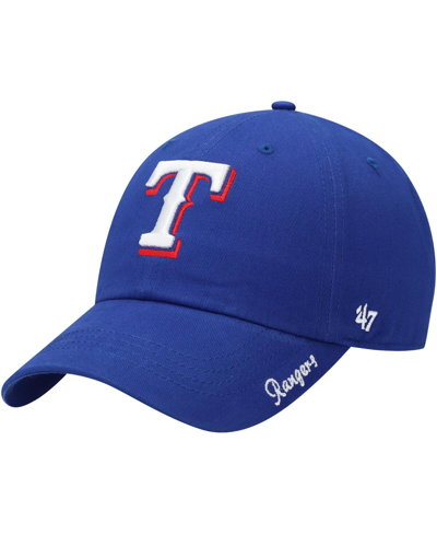 Shop 47 Brand Women's ' Royal Texas Rangers Team Miata Clean Up Adjustable Hat