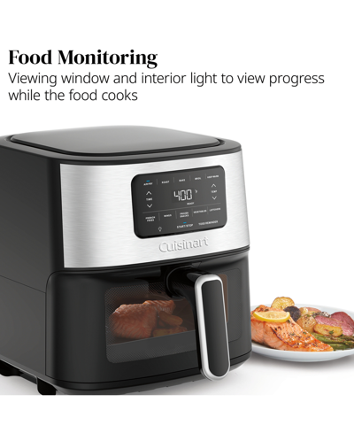Cuisinart Air-200 Basket Airfryer In Stainless Steel  Black