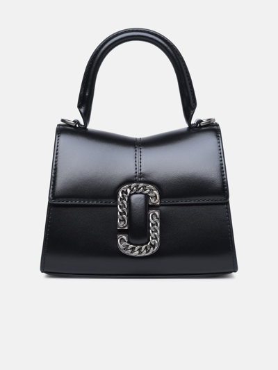 Shop Marc Jacobs 'st. Marc' Black Leather Bag