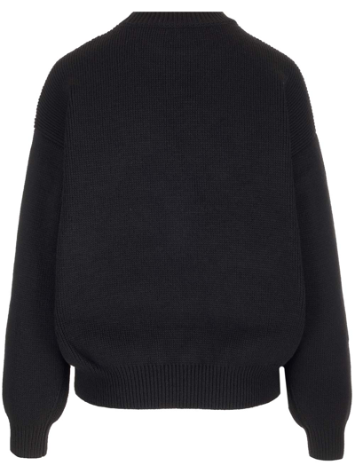 Shop Alexander Wang Compact Knit Pullover In Black