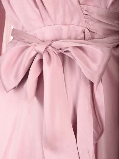 Shop Zimmermann Pale Pink Silk Dress In Rose