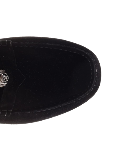 Shop Versace Driver Loafer In Black