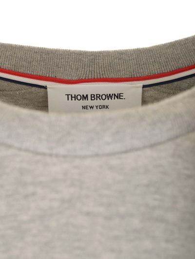 Shop Thom Browne Gray Short-sleeved T-shirt In Grey