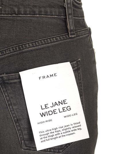 Shop Frame Le Jane Straight Leg Jeans In Black
