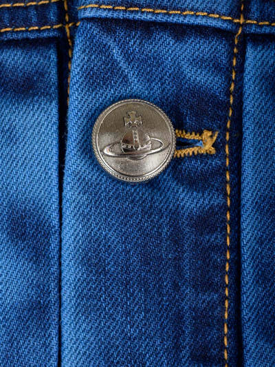 Shop Vivienne Westwood Marlene Denim Jacket In Blue