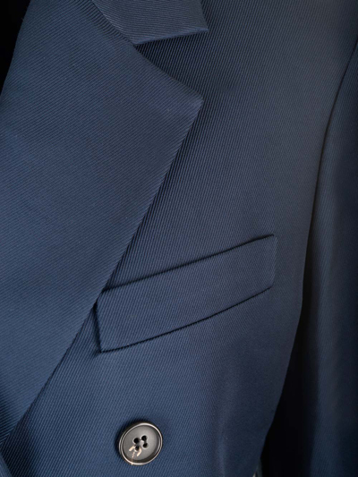 Shop Theory Classic Double-breasted Blazer In Blue