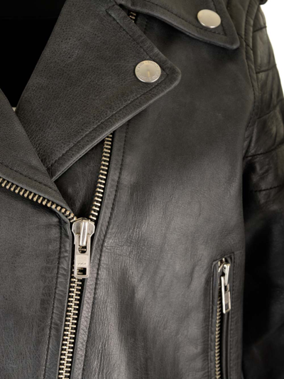 Shop Stand Studio Leather Biker Jacket In Black