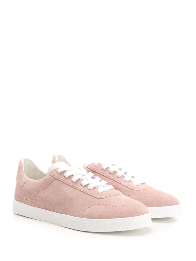 Shop Givenchy Town Suede Sneakers In Rose