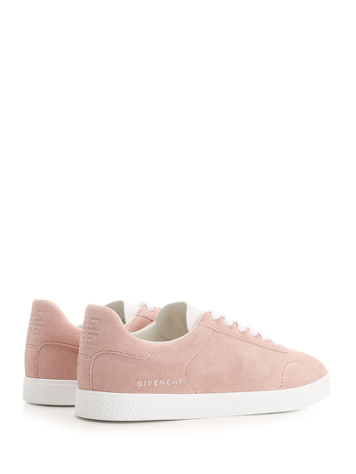 Shop Givenchy Town Suede Sneakers In Rose