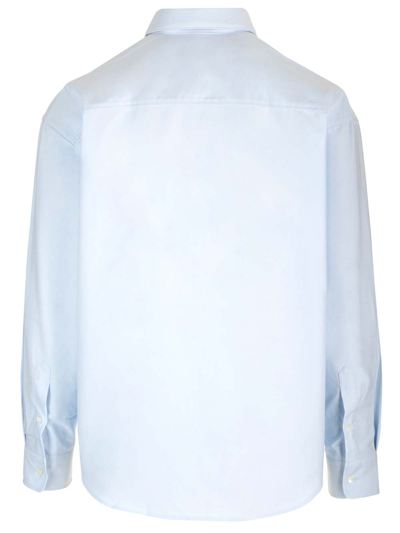 Shop Ami Alexandre Mattiussi Oxford Shirt In Light Blue