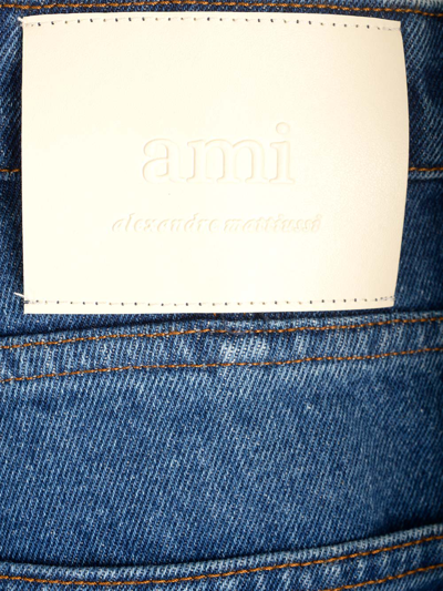 Shop Ami Alexandre Mattiussi Straight Leg Jeans In Blue