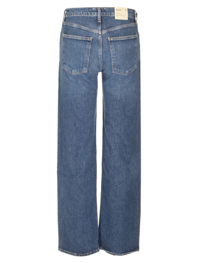 Shop Agolde Straight Leg Harper Jeans In Blue