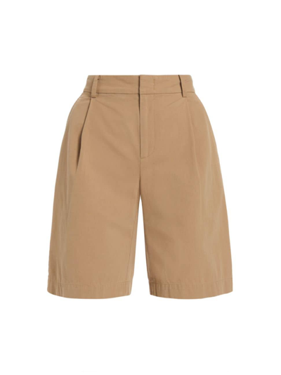 Shop Vince Women's Washed Cotton Shorts In Cocoon