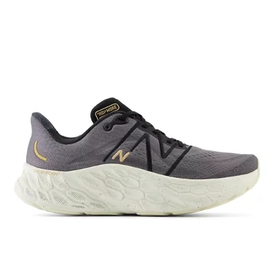 New Balance Men's Fresh Foam X More V4 In Black/grey/beige