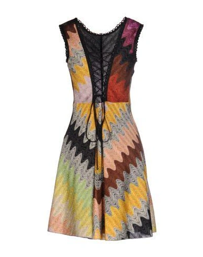 Shop Missoni Short Dress In Fuchsia