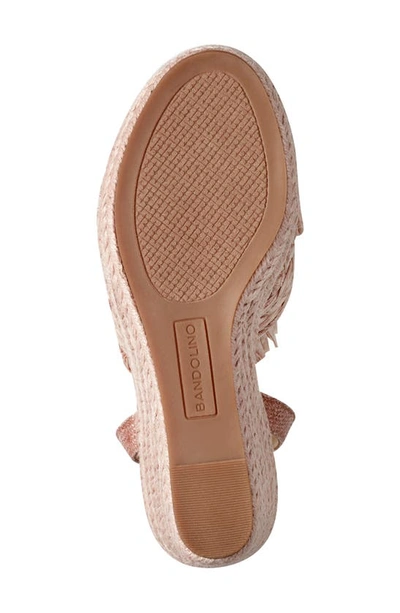 Shop Bandolino Krista Espadrille Wedge Ankle Strap Sandal In Lpi01