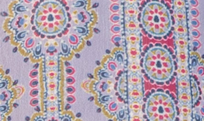 Shop Kut From The Kloth Jasmine Chiffon Button-up Shirt In Albi Stripe-lavender