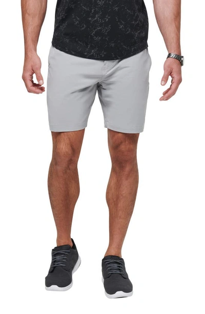 Shop Travis Mathew Open To Close Tech Chino Shorts In Heather Sleet