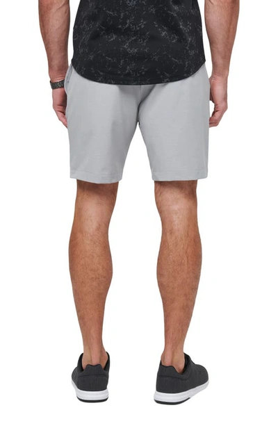 Shop Travis Mathew Open To Close Tech Chino Shorts In Heather Sleet